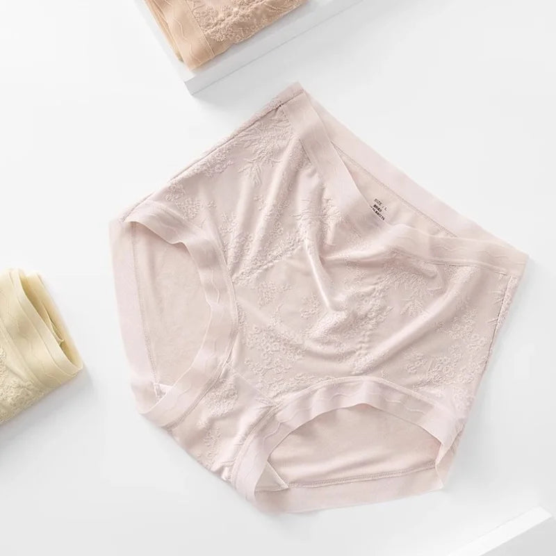 Luxury Mulberry Silk High Waist Panty ( Set Of 03 )