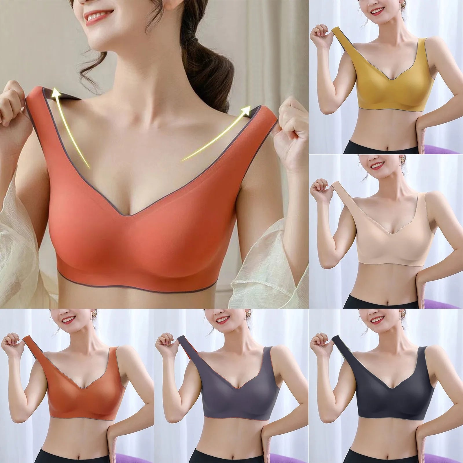 Seamless  Comfort Cooling Sports Bra