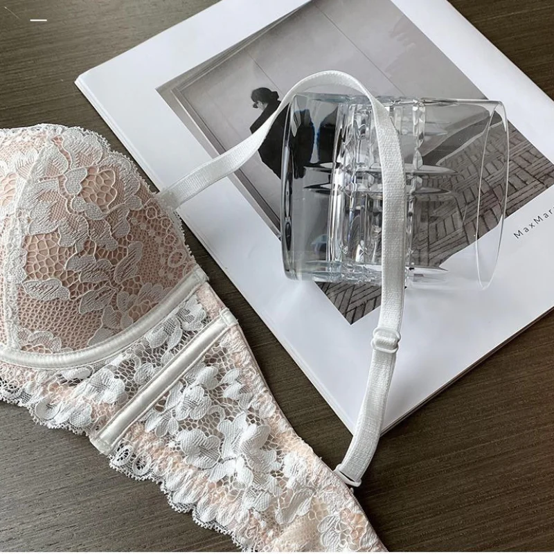 Comfortable Push Up Half Cup Lace Bra