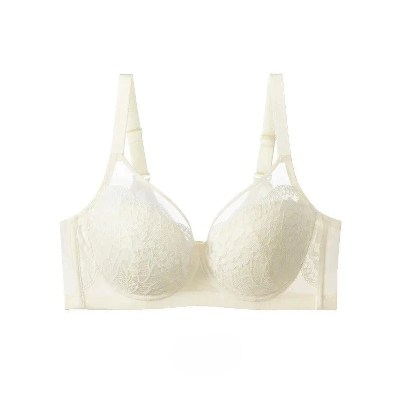 Full-cup Summer Anti-sagging Lace French Thin Bra