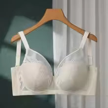 Full-cup Summer Anti-sagging Lace French Thin Bra